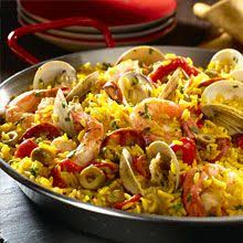 Paella Marinera Rice With Seafood Recipe Paella Recipe Food Network Recipes Goya Recipe