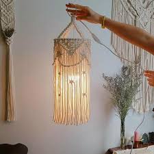 Check spelling or type a new query. Hand Woven Beautiful Boho Macrame Lamp Shade Macrame Wall Hanging Macrame Decor Hanging Lamp Shade