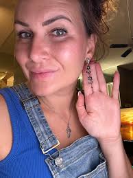 Long Sapphire Earrings 14KT Gold NATURAL Diamonds and Sapphires Cocktail  Dangling Earrings