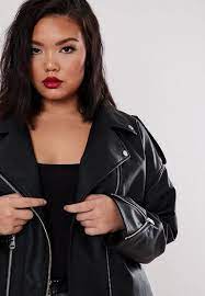 Missguided Plus Size Black Boyfriend Biker Faux Leather Jacket Black Leather Jacket Outfit Faux Leather Jackets Leather Jacket