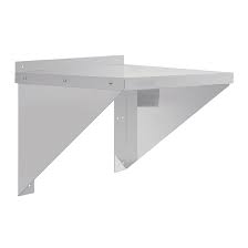 Move your microwave up to a convenient eye level and free up valuable counter work space with these stainless steel shelves. Microwave Shelves Stainless Steel Microwave Storage Shelf Nisbets Catering Equipment Uk
