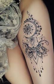 Mandala styled flower tattoos are beautiful and graceful due to the amazing symmetry for these designs. 20 Sexy Thigh Tattoos For Women In 2021 The Trend Spotter