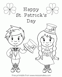 Patrick's day, one of the most cheerful festivals is almost here, and we just cannot hold our excitement. Free Printable St Patrick S Day Color Sheet Nessa Makes Coloring Home