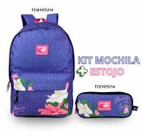 Mochila e estojo Juvenil Coronado Poliéster Tripcool TCM107U14