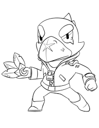 Brawl Stars Crow Coloring Page Star Coloring Pages Coloring Pages Crow