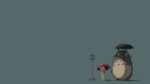 My Neighbor Totoro Bus Stop Gray Blue 3840x2160 Cute Desktop Wallpaper Cute Laptop Wallpaper Desktop Wallpaper Art