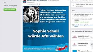 Софи́я (софи́) магдале́на шолль (нем. Shitstorm Auf Facebook Vergleich Mit Sophie Scholl Eklat Nach Afd Post