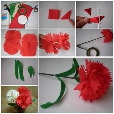Diy Krepppapier Nelke Krepppapier Nelke Blumen Basteln Aus Papier Blumen Selber Basteln Papierblumenvorlagen