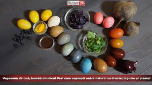 Preparăm vopseaua naturală (vezi mai jos variante de culori). Vopseaua De OuÄ BombÄ ChimicÄ Vezi Cum Le PoÈi Vopsi Natural Cu Fructe Legume Èi Plante Reper24