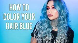 Place foil under hair sections to be colored (one at a time) and brush paste on hair. How I Dye My Hair Blue Diy Hair Color Kristen Leanne Youtube