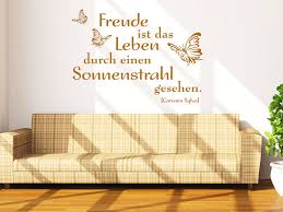 Lebensfreude Ausdrucken Mit Einem Wandtattoo Spruch Freude Am Leben