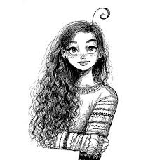 Girl With Curly Hair Drawing At Paintingvalley Com Explore Collection Of Girl With Curly Hair Drawing Post your curly haired questions or awesome curly haired do's! girl with curly hair drawing at