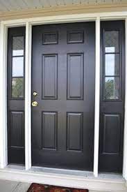Pin By Connie Richard On House Ideas Painted Front Doors Black Exterior Doors Front Door Design