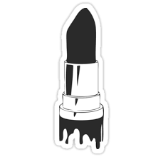 Black And White Png Sticker Lip Stick Sticker By Mamisarah Tumblr Stickers Black Stickers Black And White Stickers