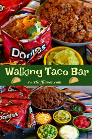 How to make a walking taco bar | super bowl party 2020for super bowl 2020 we planned lots of food including a walking taco bar (or tacos in a bag) made with. Our Walking Taco Bar Is The Perfect Way To Serve Up A Saucy Taco Filling And Your Favorite Toppings For The Big Game Cru Food Party Food Bars Walking Taco Bar