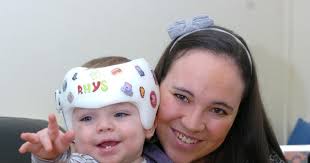 Rhys Dowd fitted with new helmet