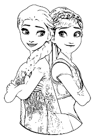 You must also be familiar with jack frost, the guardian with icy powers, and the dear wish of a lot of disney fans that he and elsa should pair up. Printable Elsa Anna Coloring Pages Novocom Top