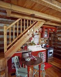 43 Extremely Creative Small Kitchen Design Ideas Log Cabin Kitchens Cabin Kitchens Small Log Cabin