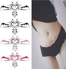 Amazon.co.jp: Dairy Crest Succubus Tattoo Stickers, Set of 4, Cosplay Props  : Beauty