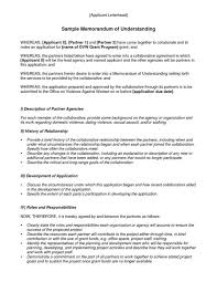M O U Sample Free Printable Documents Memorandum Template Memorandum Memo Template