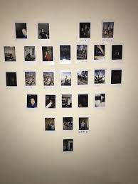 Crop pictures into various shapes. Heart Of Polaroid Pictures Cute Room Decor Girls Room Decor Beautiful Houses Interior