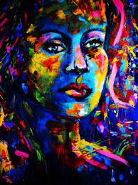 Midnight super vision moon 4×6. My True Colors Zima Paintings Prints Abstract Figurative Artpal