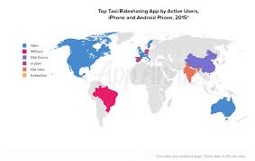 2015 Recap Ridesharing And Taxi App Usage Skyrockets Around The World App Annie Blog App Taxi App Android Phone