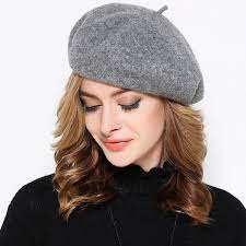 Classic Women Girls French Fashion 100 Wool Artist Beret Cap Winter Warm Cap