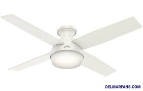 This type of fan works best in a room with a high ceiling, typically eight feet or higher. Best Low Profile Ceiling Fans Huggers Flush Mount From Top Rated Brands Delmarfans Com