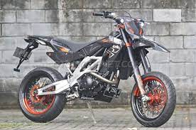 Yamaha scorpio modifications specifications review: Modifikasi Yamaha Scorpio Supermoto Ogah Ketularan Bule Gridoto Com