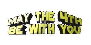 Download lottie, mp4 and gif animation. Star Wars Day May The 4th Be With You Sticker By Giphy Text For Ios Android Giphy