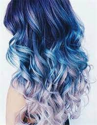 33 Blue Ombre Hair Color Trend In 2019 Mermaid Hair Color Hair Styles Colored Hair Tips
