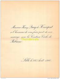 Raha tonga kosa ny fotoana hikarakarako ny mariage ko, dia niezaka nanisy touche originale ny tenako mba ampiavaka ny mariage ko @ ireo rehetra nokarakaraina hatrizay. Wedding Faire Part Mariage Henry Duecq De Henripret Comtesse Cecile De Robiano Lille 1900