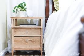 Two drawers and upper cabinet cubby offer ample storage space. Diy Tall Nightstand Build Plans Houseful Of Handmade