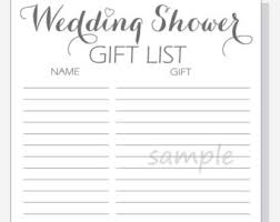 Free printables ~ gift tags. Shower Gift List Etsy