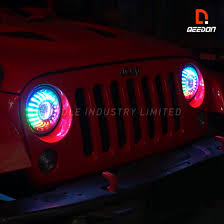 So, make sure the set of halo. China 7 Led Rgb Halo Headlight With Auto Light Controller Combo Kit For Jeep Wrangler Cj Jk Tj China 7 Led Headlight Jeep Auto Lights