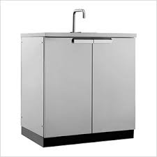 We carry a wide variety of styles, and exclusive kits that come with openers and other accessories. Newage 65001 Stainless Steel Outdoor Kitchen Sink Cabinet