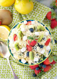 Realizing that you may have run short on some essentials we have pulled together everything we could possibly think of to give you all the vegetable salads, pasta salads, fruit salads and of course our famous cheesecake salads. Spring Fling Fluff Fruit Salad The Seasoned Mom Dessert Salad Recipes Dessert Salads Easter Dinner Recipes