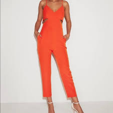 New Express Side Cut Out Jumpsuit Nwt