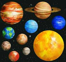 idee von kirstin kupper auf sticker planetenzeichnung sonnensystem kunst raum kunst