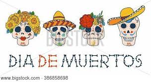 1) and all soul's day (nov. Day Dead Painted Vector Photo Free Trial Bigstock