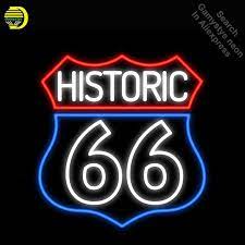 Route 66 sign premium vector. Neon Signs For Historic Route 66 Neon Light Sign Handcrafted Neon Bulbs Sign Glass Tube Decorate Game Room Signs Dropshipping Neon Bulbs Tubes Aliexpress