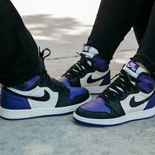 Nike Air Jordan 1 Low White Black Court Purple Insidesneakers Air Jordan 1 Retro High Og Court Purple 555088 501 Sneakers Fashion Sneakers Men Fashion Nike Air Shoes