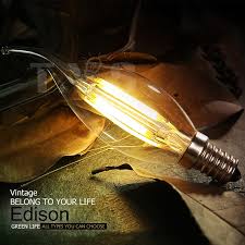 Vintage edison light bulbs 6pcs e26 base dimmable antique filament light bulbs 60 watt decorative incandescent learn more about edison light bulbs, and get a better understanding of what types of products will work best in your space with this guide on. Retro E14 Led Filament Bulb 2w 4w Edison Bulb Energy Saving Lights Bulbs High Transmittance Lighting Warm Cold White Shopee Malaysia