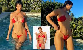 He once posted the cutest jamming session with rosé. Kourtney Kardashian 41 Looks Red Hot In Sommer Swim Bikini On Holiday In Turks And Caicos Daily Mail Online