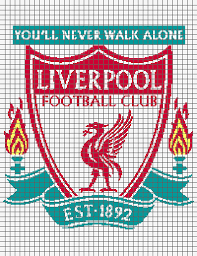 Liverpool Football Club Graph And Row By Row Written Crochet Instructions 03
