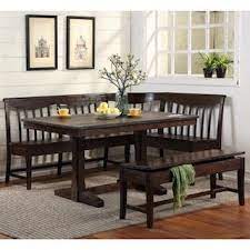 From sliding systems to swiveling trays, all are offered with a choice of color and material. Radius Gettysburg Banquet 5 Piece Corner Nook In Chestnut Oak Nfm In 2021 Corner Dining Nook Nook Dining Set Dining Nook