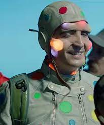His suit is covered in spots that can be peeled off and turned into different objects to be used for a variety of purposes. David Dastmalchian The Suicide Squad Polka Dot Man Jacket