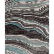 Our new living room rug has fuschia, blues, and orange. Better Homes Gardens Waves Indoor Area Rug Teal 5 X 7 Walmart Com Walmart Com