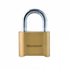 Sometimes it will be back of the sticker or packet of the lock. Era Wordlock Brass Open Shackle Combination Padlock